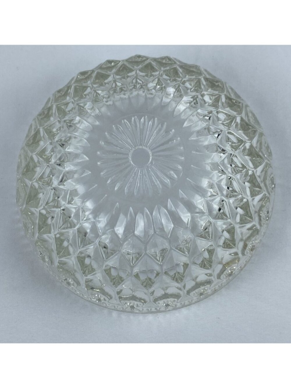VTG Indiana Glass Mount Vernon Trinket / Candy Dish Dome Lid Brass Acorn Finial - Picture 8 of 13